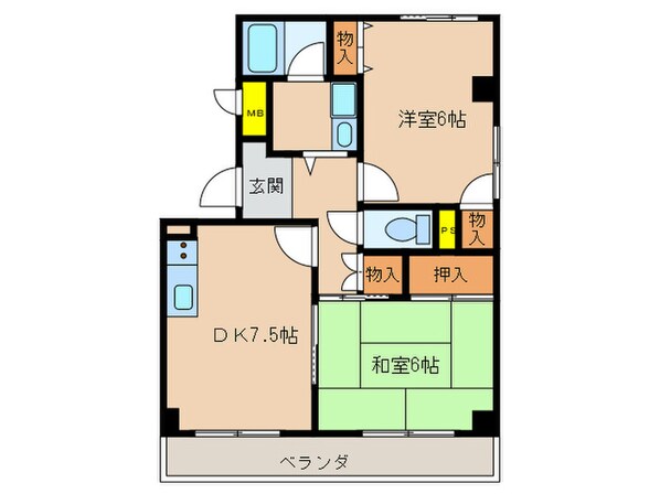 Ｍカ－ムネスの物件間取画像